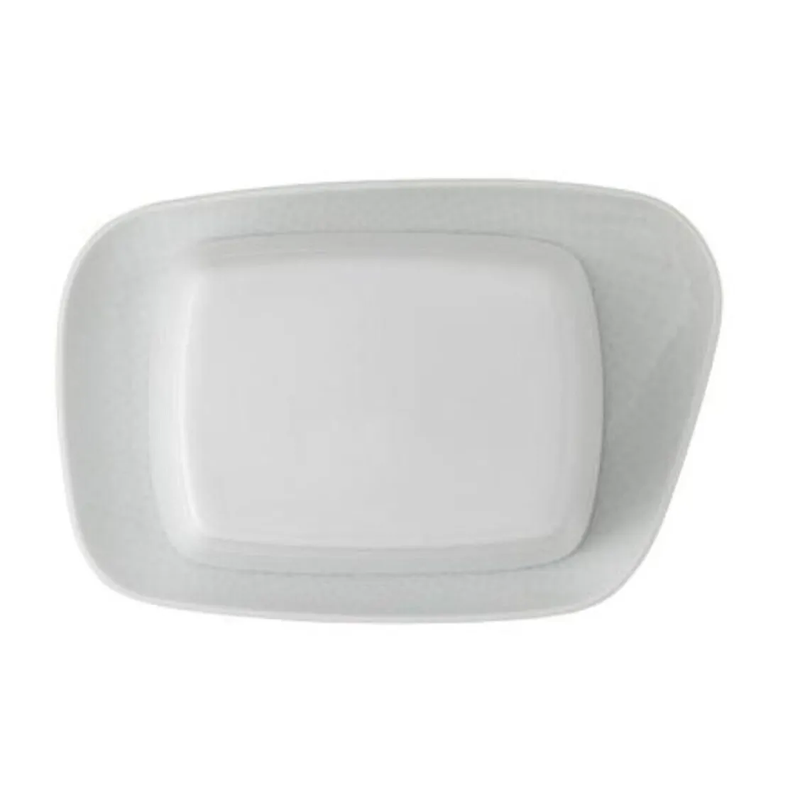 Butterdosen<Rosenthal Butterdose 2-tlg. Junto Weiß