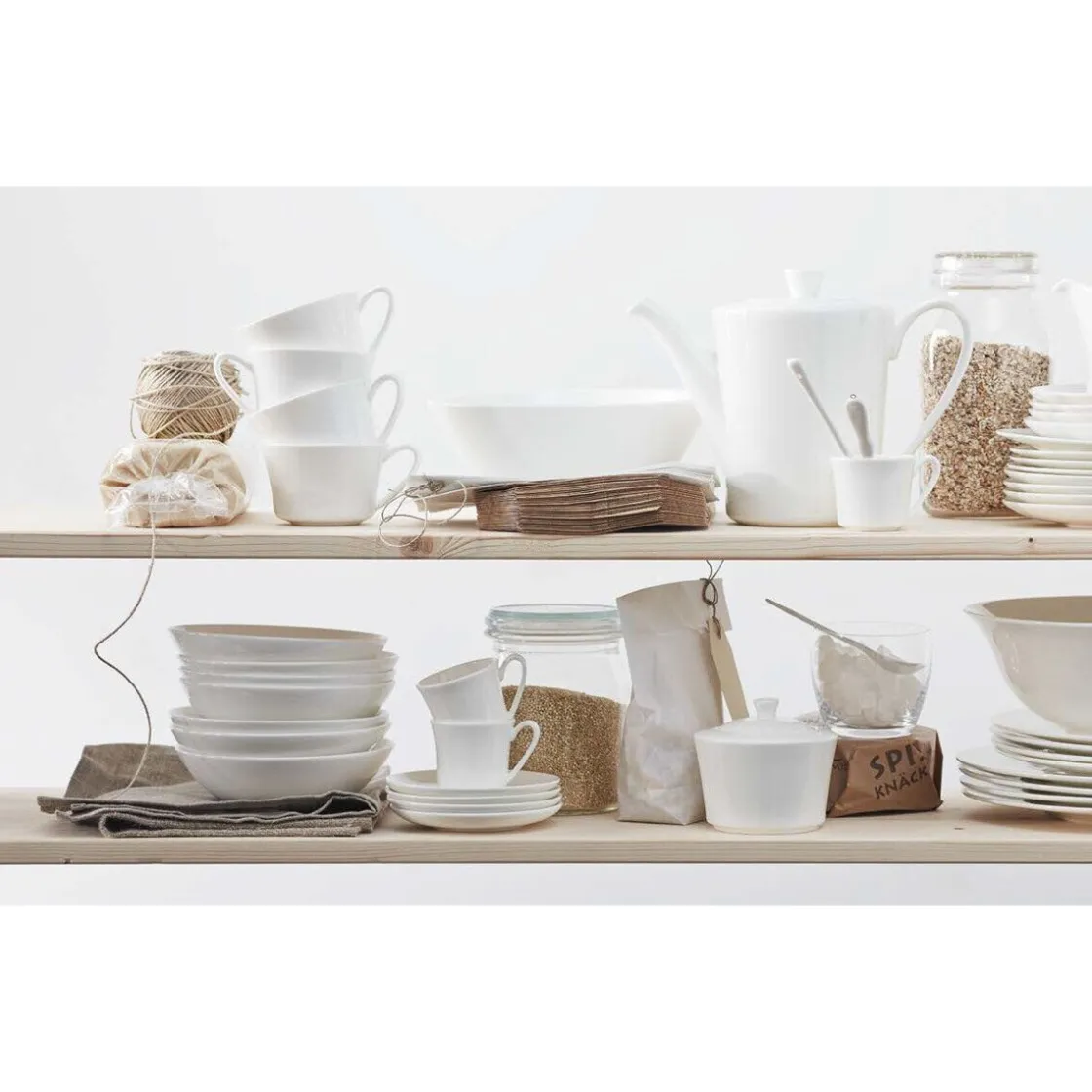 Butterdosen<Rosenthal Butterdose 2-tlg. Jade Bone China Weiß