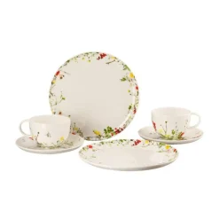 Geschirrsets 4 Personen|Geschirrsets 2 Personen<Rosenthal Frühstück-Set 6-tlg. Brillance Fleurs Sauvages