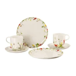 Geschirrsets 2 Personen|Frühstücksgeschirr<Rosenthal Geschirr-Set 6-tlg. Brillance Fleurs Sauvages