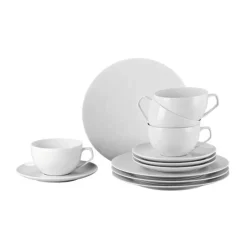 Geschirrsets 6 Personen<Rosenthal Kaffee-Set 18-tlg. TAC Gropius Weiß