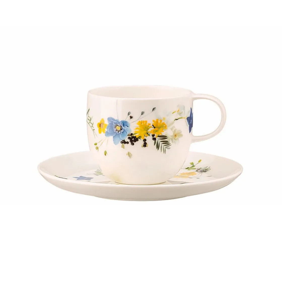 Kaffeeuntertassen<Rosenthal Kaffee-Untertasse 14 cm Brillance Fleurs des Alpes