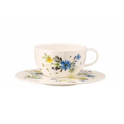 Rosenthal Tee/Cappuccino-Untertasse 16 cm Brillance Fleurs des Alpes