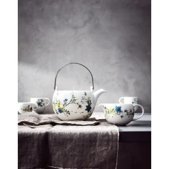 Rosenthal Teekanne 6 P. 3-tlg Brillance Fleurs des Alpes