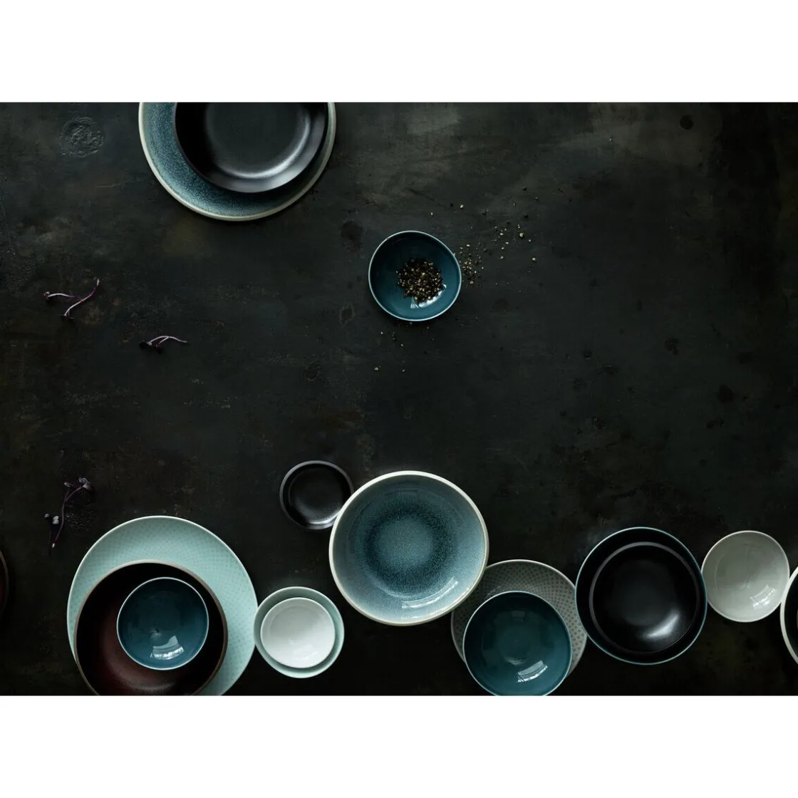 Frühstücksteller<Rosenthal Teller flach 22 cm Junto Opal Green