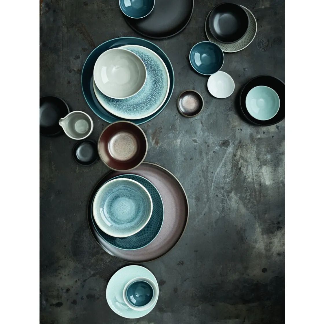 Frühstücksteller<Rosenthal Teller flach 22 cm Junto Aquamarine