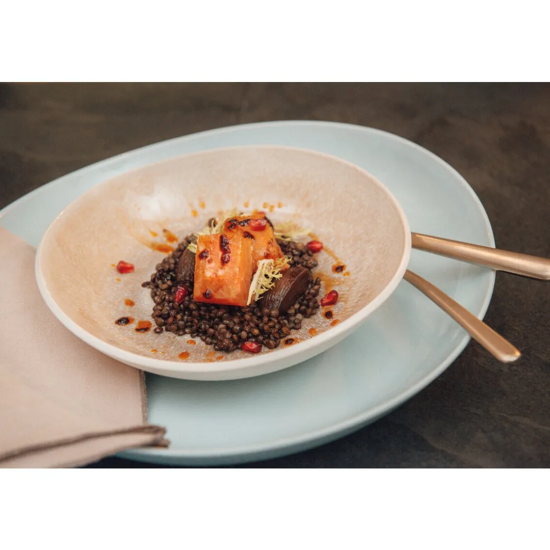 Frühstücksteller<Rosenthal Teller flach 22 cm Junto Dune