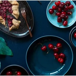 Suppenteller<Rosenthal Teller tief 22 cm Junto Ocean Blue