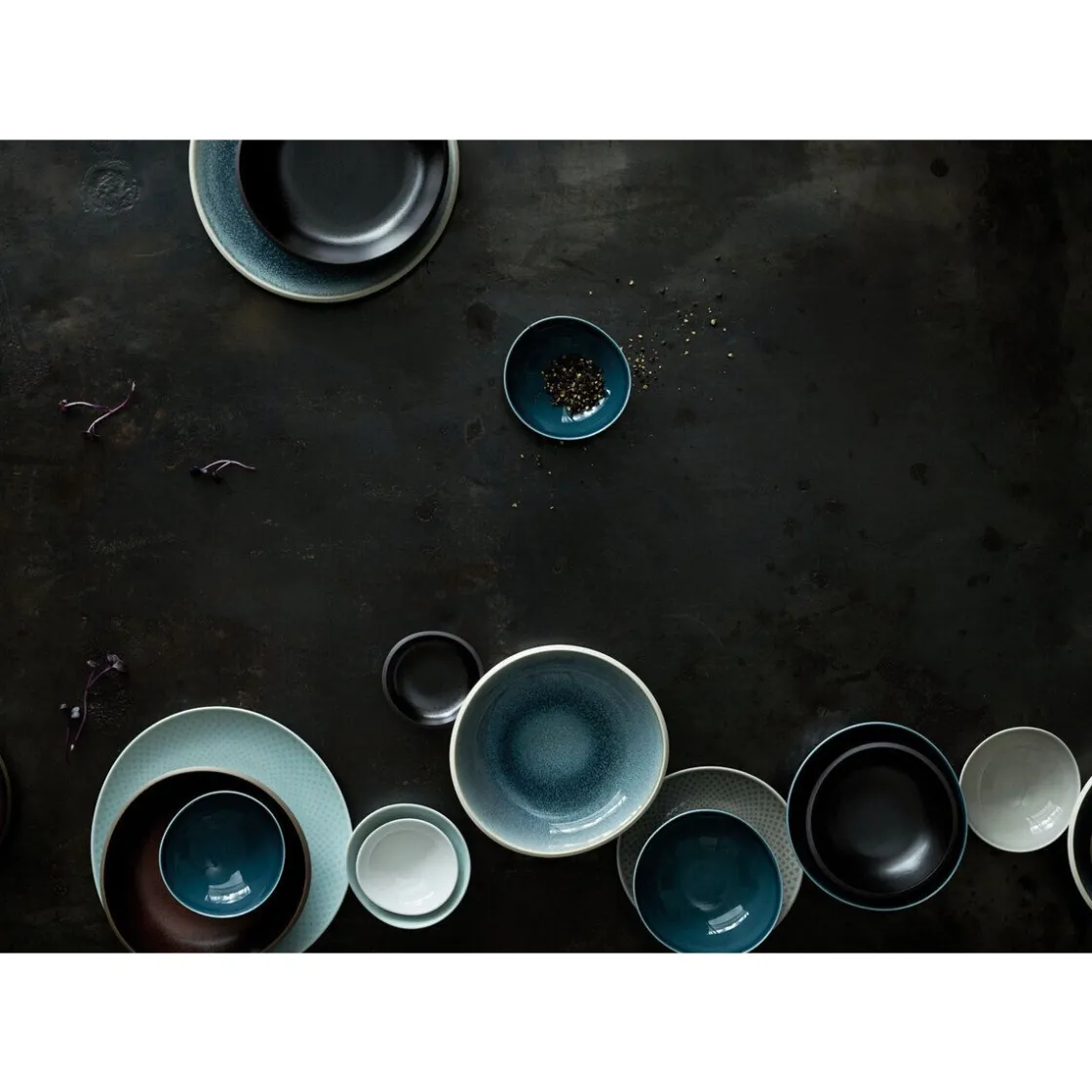 Geschirrsets 6 Personen<Rosenthal Teller-Set 18-tlg. Junto Opal Green