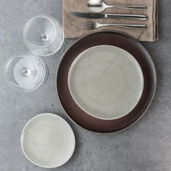 20 Jahre Tischwelt<Rosenthal Teller-Set 18-tlg. Junto Pearl Grey