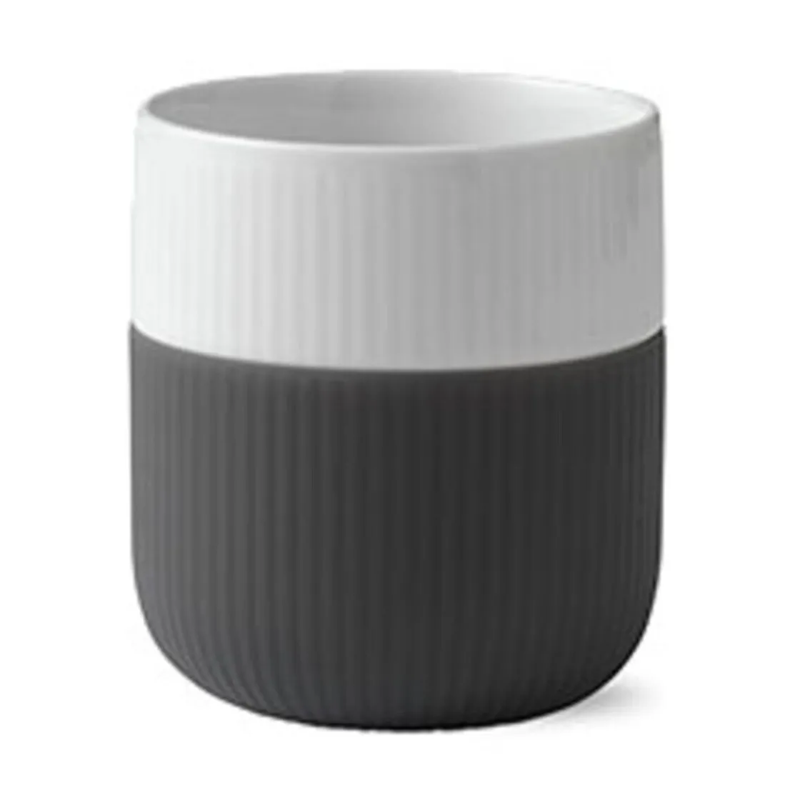 Becher<Royal Copenhagen Becher 0,35 l Contrast Gerippt Anthrazit
