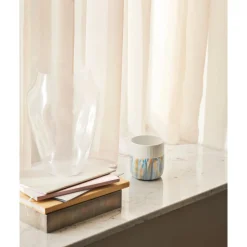 Becher|Neuheiten<Royal Copenhagen Becher 0,35 l Contrast Gerippt Ocean Mist