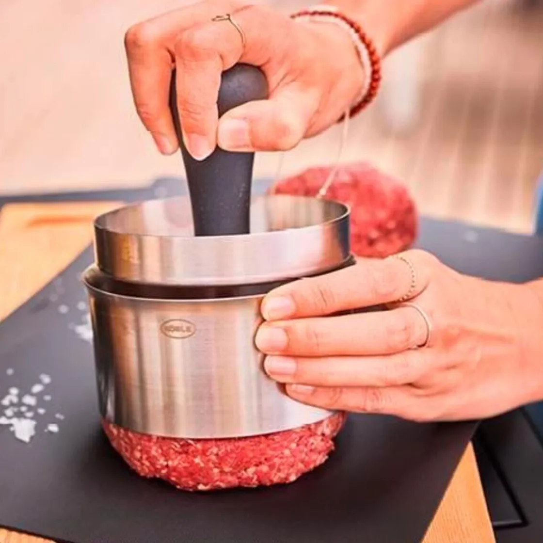 Rösle Burgerpresse 12 cm Pro edelstahl