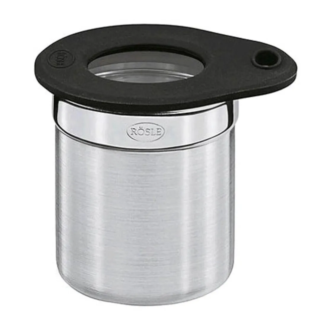 Kaffeedosen<Rösle Dose Ø 5cm Höhe 6cm Edelstahl m. Frischhaltedeckel
