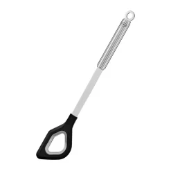 Rösle Kochlöffel mit Loch Rundgriff mit Silikonrand 32,5cm