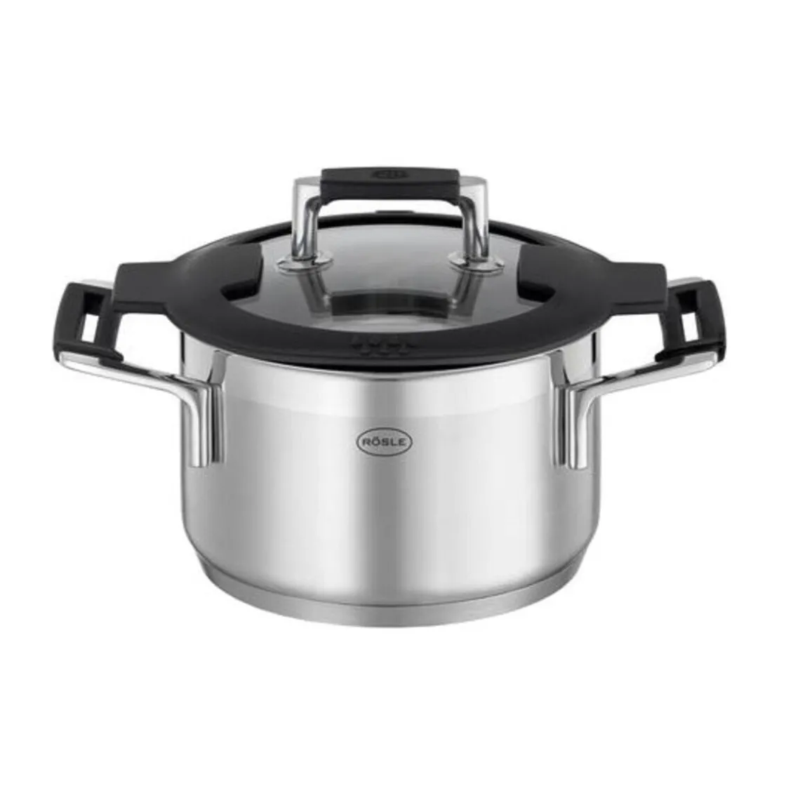 Töpfe|Kochwelt Entdecken<Rösle Kochtopf 16cm mit Silikonranddeckel SILENCE PRO
