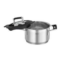 Töpfe|Kochwelt Entdecken<Rösle Kochtopf 16cm mit Silikonranddeckel SILENCE PRO