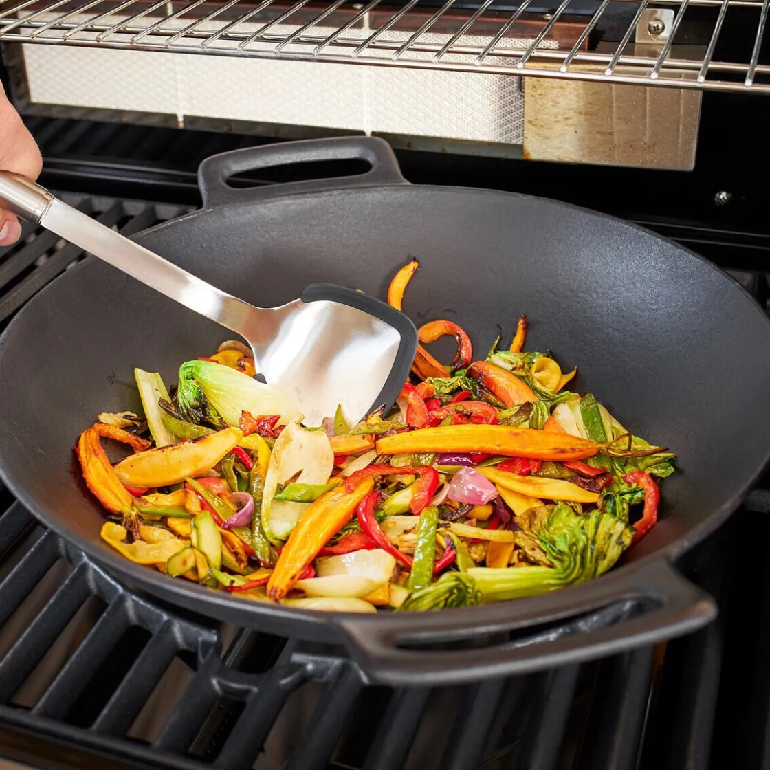 Messer & Co. Entdecken|Kochbesteck<Rösle Pfannen-/Woklöffel Rundgriff mit Silikonrand 37,8cm