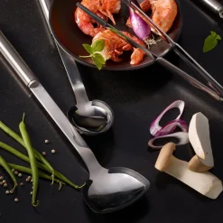 Messer & Co. Entdecken|Kochbesteck<Rösle Pfannen-/Woklöffel Rundgriff mit Silikonrand 37,8cm