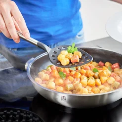 Schöpfkellen<Rösle Schaumlöffel 32 cm Basic Line Griff Edelstahl