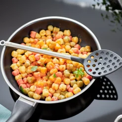 Schöpfkellen<Rösle Schaumlöffel 32 cm Basic Line Griff Edelstahl