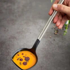 Schöpfkellen|Winterküche<Rösle Schöpflöffel 30 cm Basic Line schwarz