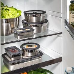 Brotdosen<Rösle Snack-Set 4-tlg. Flexx 2Go edelstahl