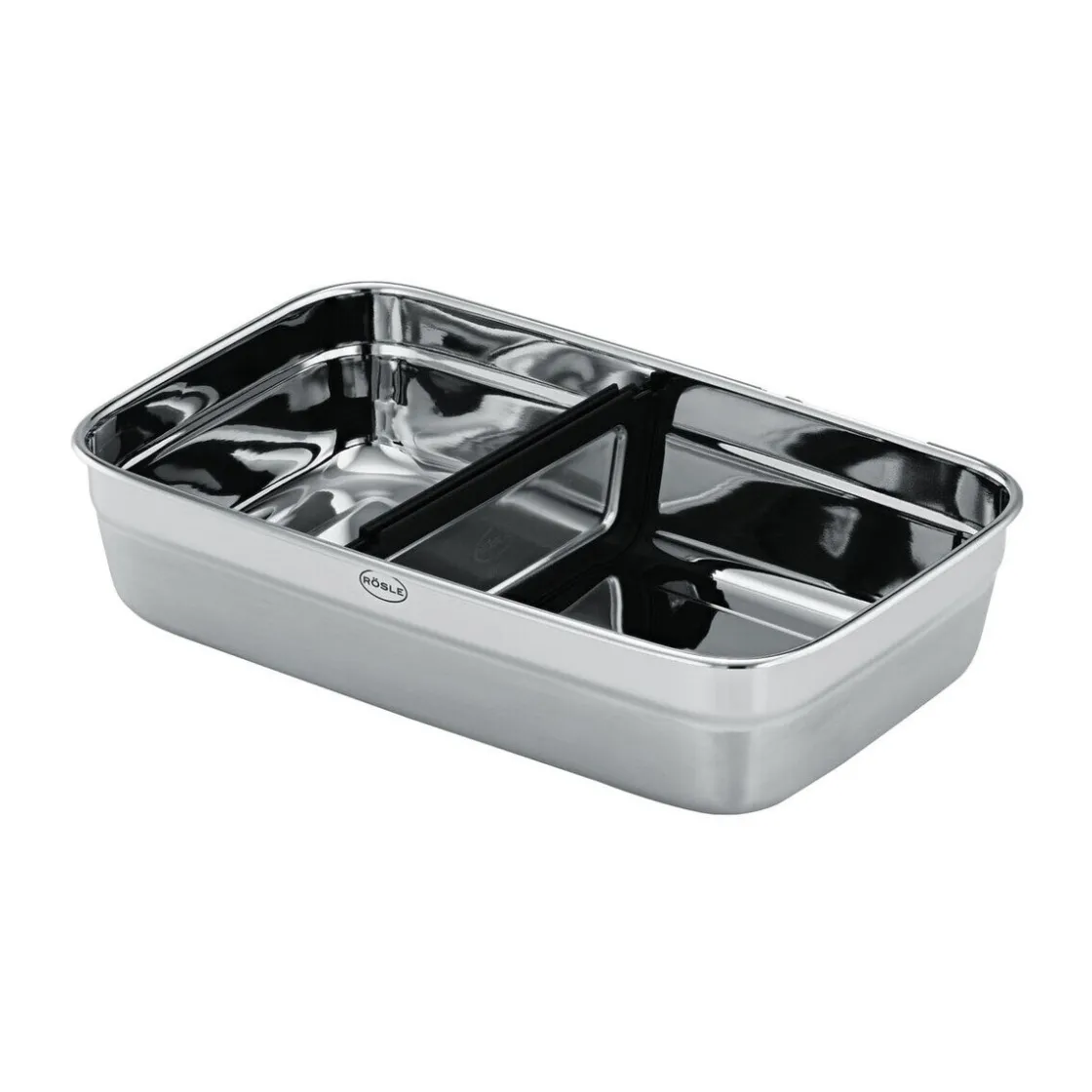 Brotdosen<Rösle Trennsteg zur Dose mit 1,0 l Flexx 2Go edelstahl