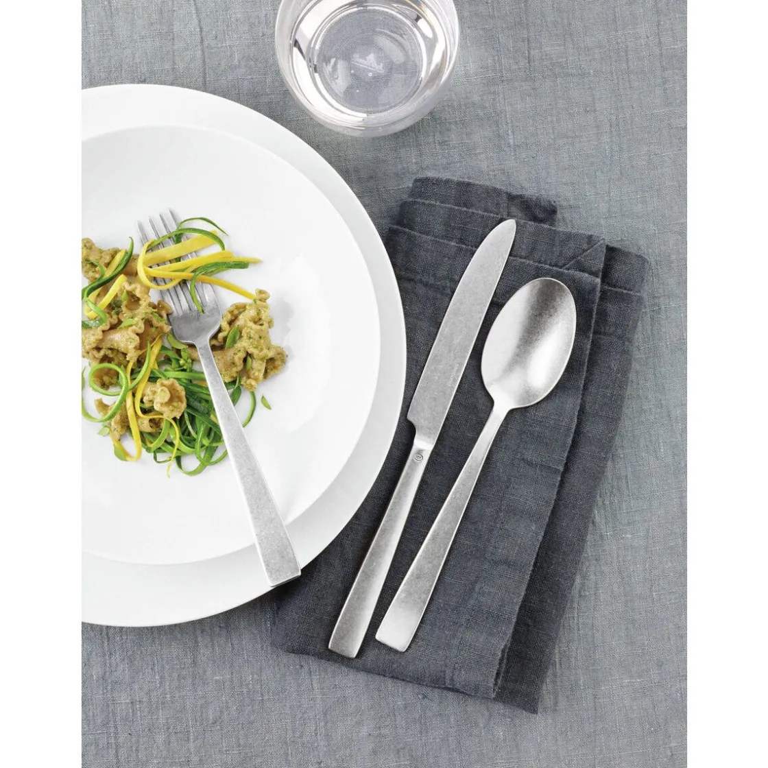 Besteck Set 6 Personen<Sambonet Besteck Set 24tlg. Vollheft Flat Vintage Edelstahl antik