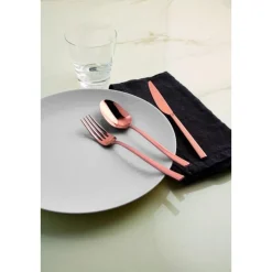 Besteck Set 6 Personen|Italienische Genüsse<Sambonet Besteck-Set 24-tlg. Rock Mirror PVD Copper