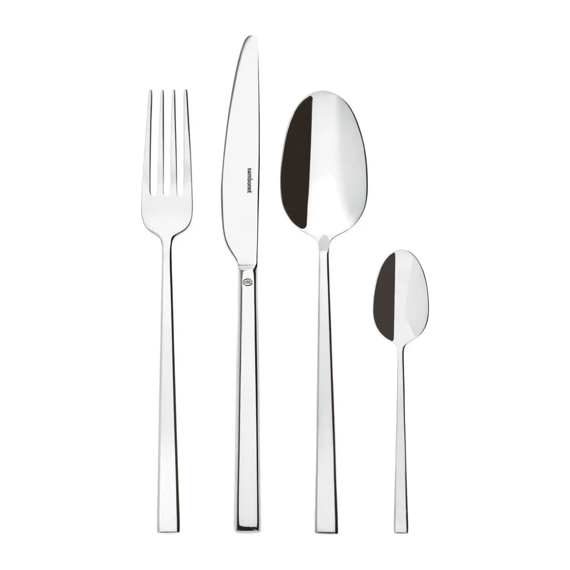 Besteck Set 6 Personen|Italienische Genüsse<Sambonet Besteck-Set 24-tlg. Rock Mirror Stahl