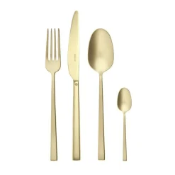Besteck Set 6 Personen|Sommertafel<Sambonet Besteck-Set 24-tlg. Rock Antique PVD Champagne