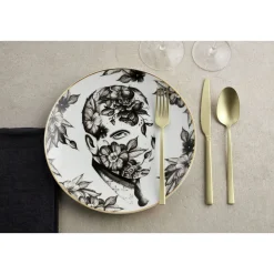 Sambonet Besteck-Set 60-tlg. Rock Antique PVD Champagne