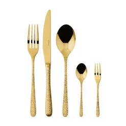 Besteck Set 6 Personen|Weihnachten<Sambonet Besteck-Set 30-tlg. Venezia Mirror PVD Gold