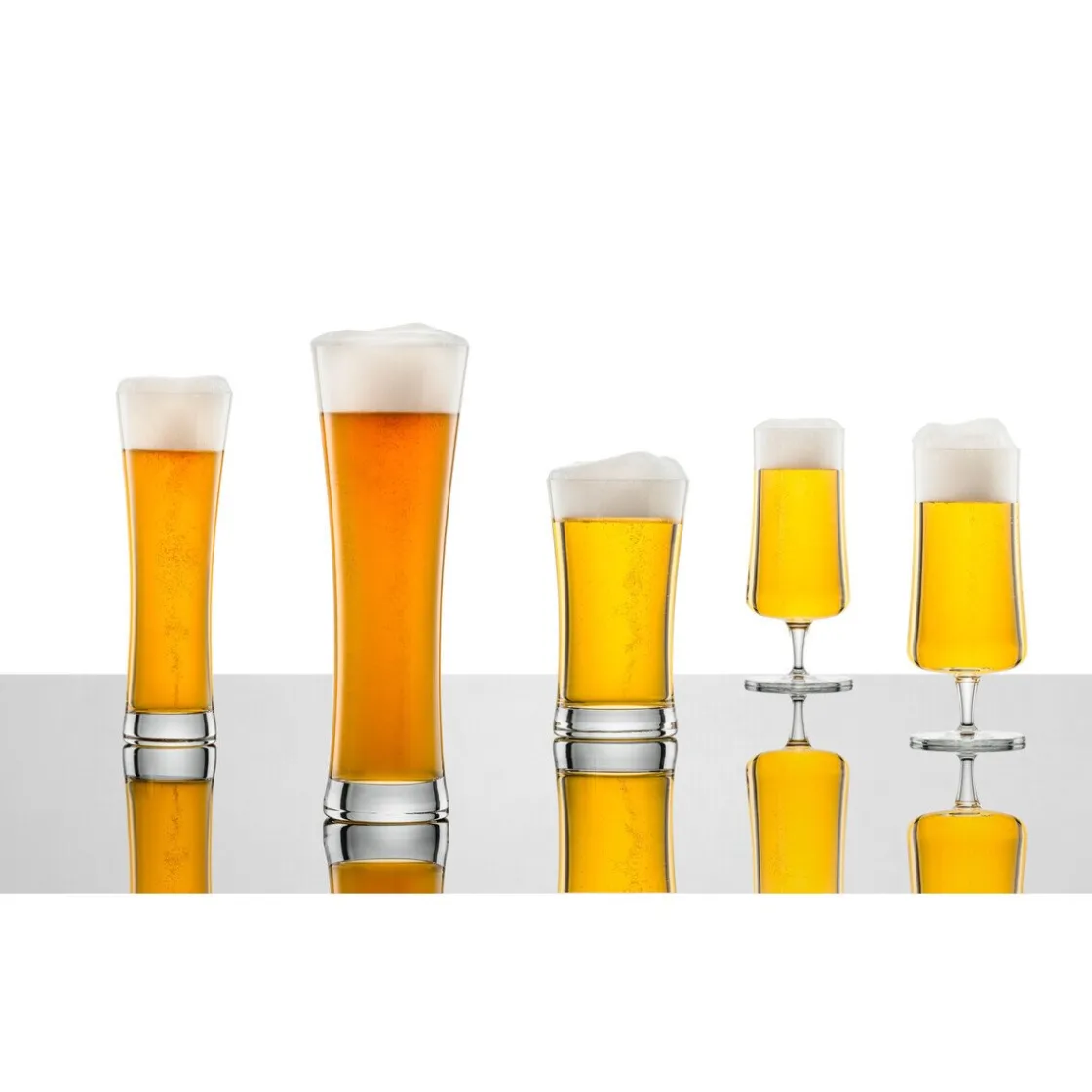Pilsglas<Schott Zwiesel Pilsglas 4er-Set Beer Basic mit Moussierpunkt klar