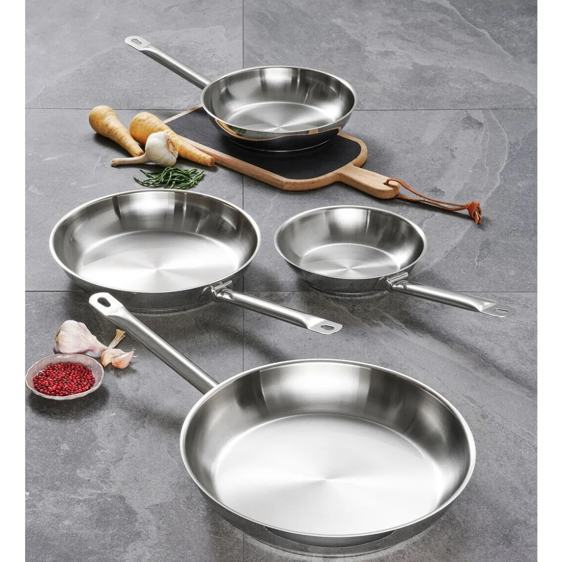 Schulte-Ufer Pfanne 28cm Industar Edelstahl