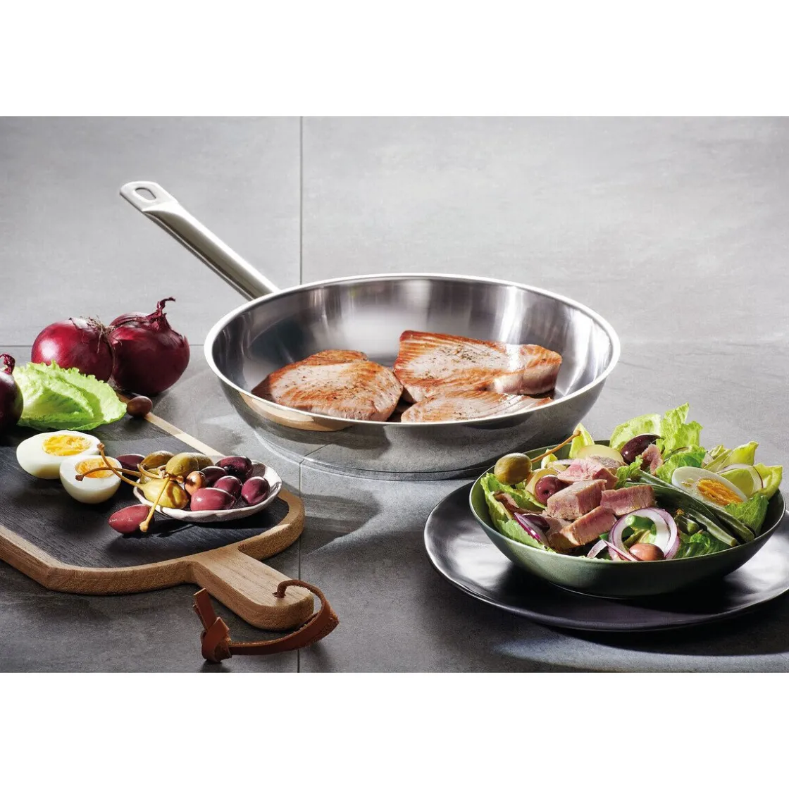 Schulte-Ufer Pfanne 28cm Industar Edelstahl