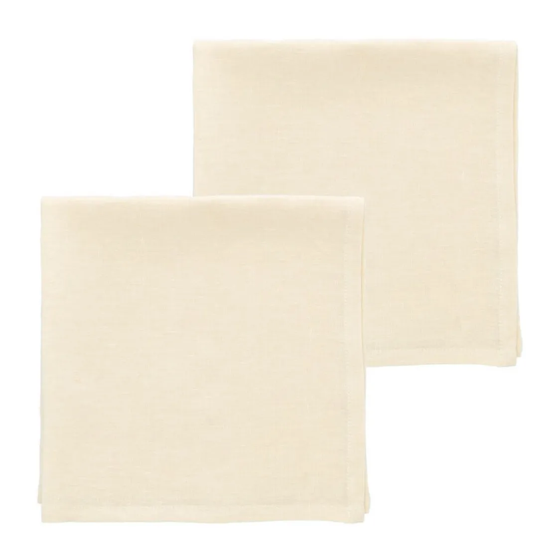 Södahl Servietten 2er-Set Pure Linen Ecru