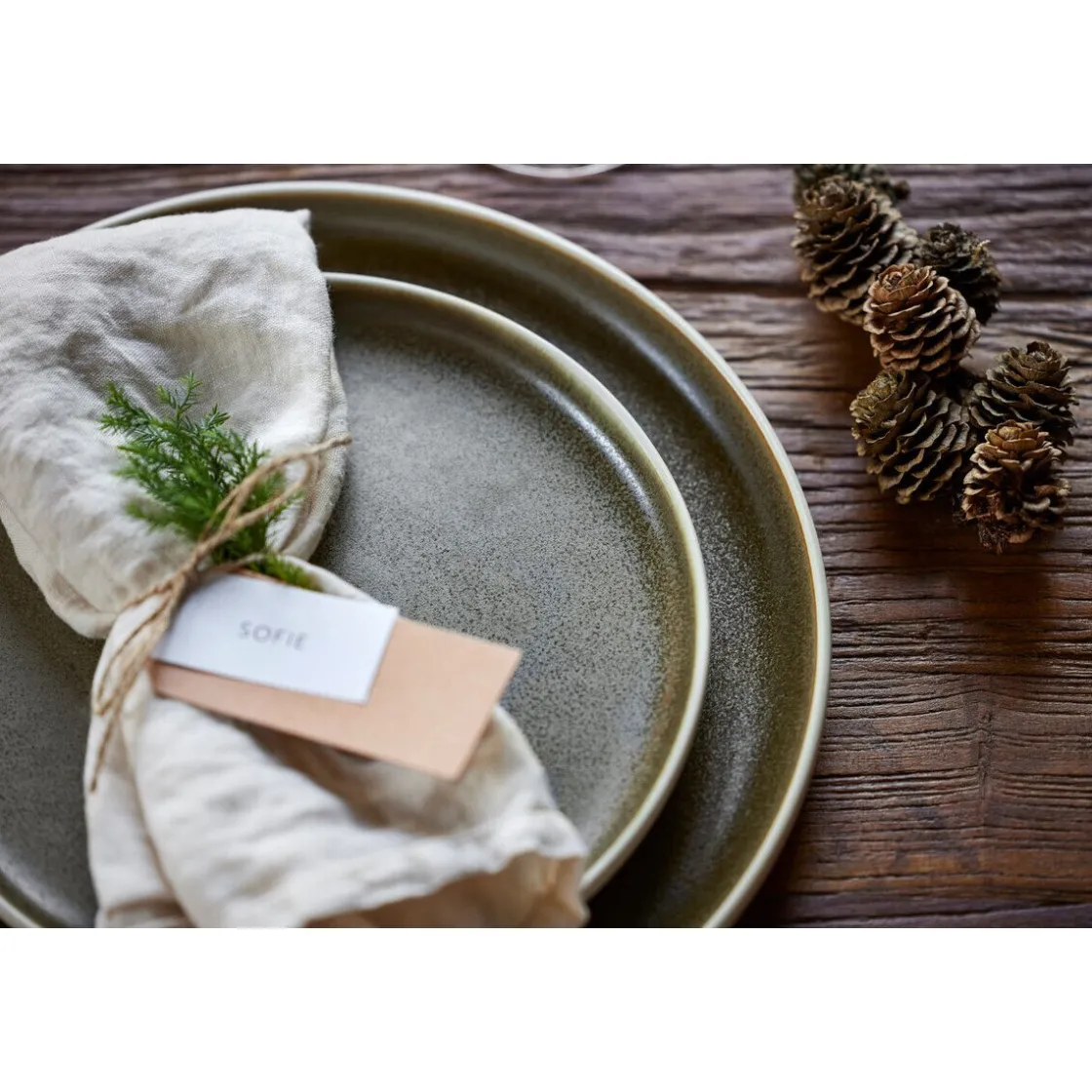 Södahl Servietten 2er-Set Pure Linen Ecru