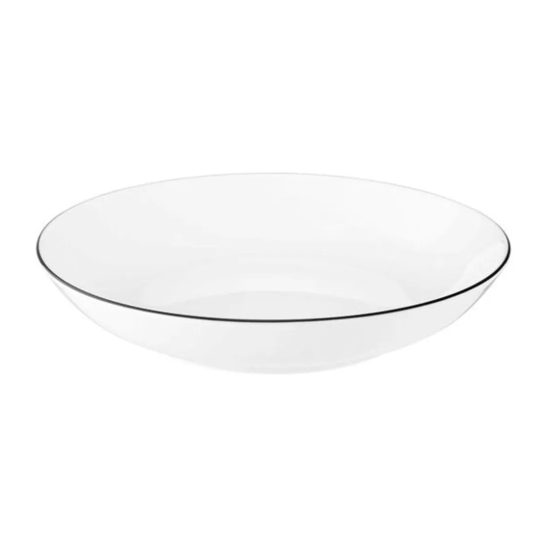 Suppenteller<Seltmann Weiden Suppenteller rund 21 cm Lido Black Line 10826