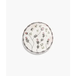 Frühstücksteller<Serax Frühstücksteller 20 cm Midnight Flowers Mirtillo Nude