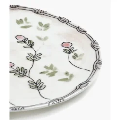 Frühstücksteller<Serax Frühstücksteller 20 cm Midnight Flowers Mirtillo Nude