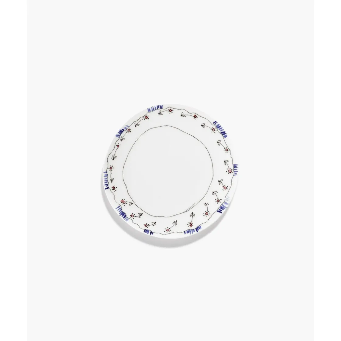 Frühstücksteller<Serax Frühstücksteller 20 cm Midnight Flowers Anemone Milk