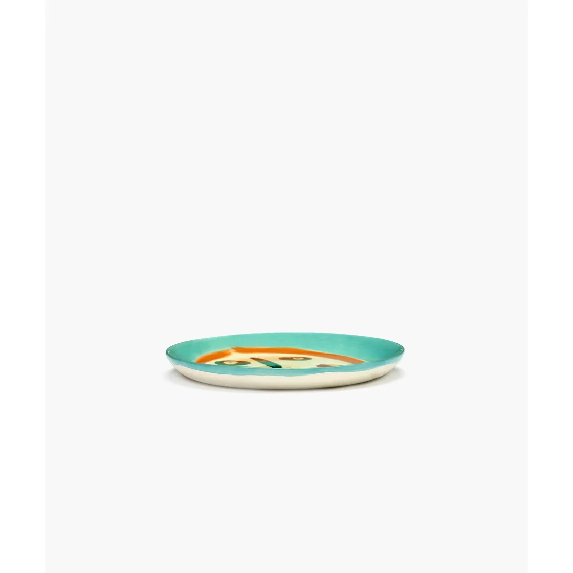 Frühstücksteller<Serax Frühstücksteller mit Gesicht 2 19 cm Feast bunt