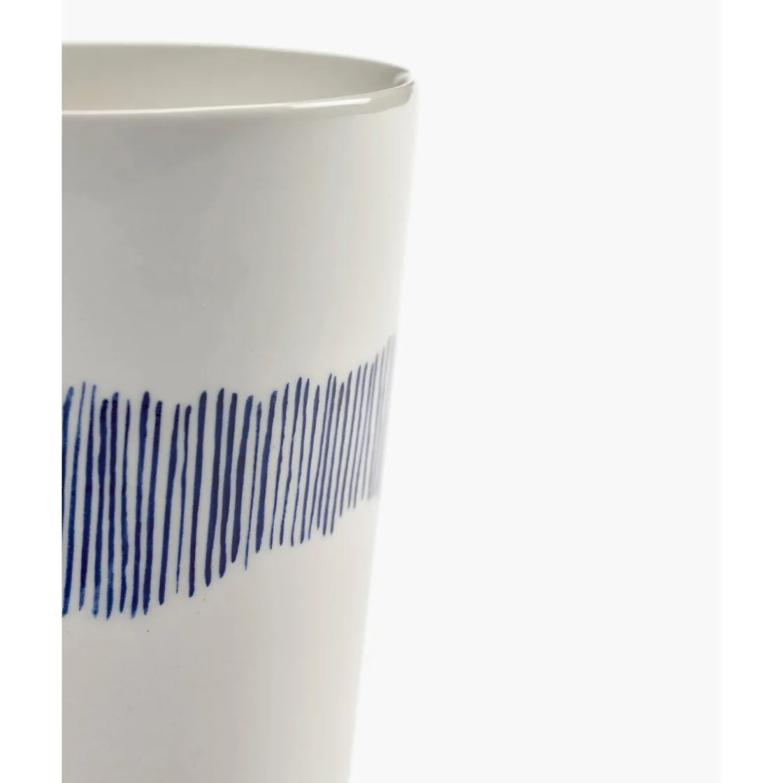Teetassen<Serax Teetasse 0,33 l Feast weiß/blaue Streifen