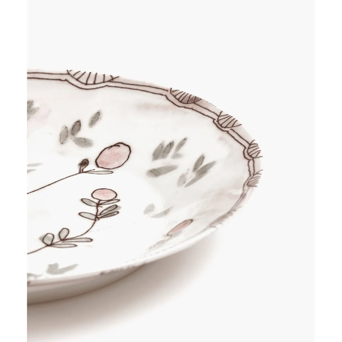 Serax Teller tief 22 cm Midnight Flowers Mirtillo Nude