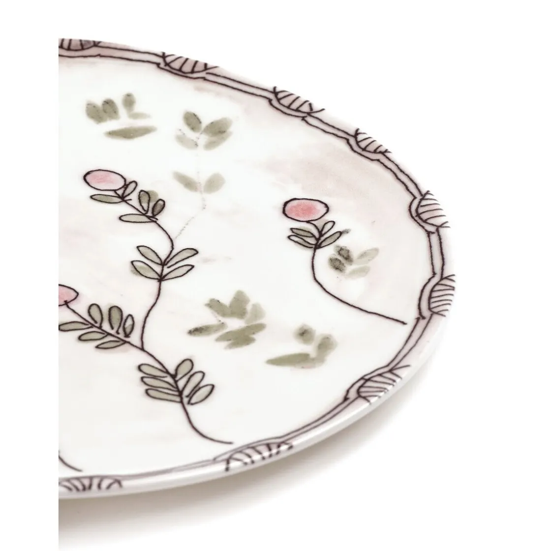 Servierplatten<Serax Vorspeisenteller 24 cm Midnight Flowers Mirtillo Nude