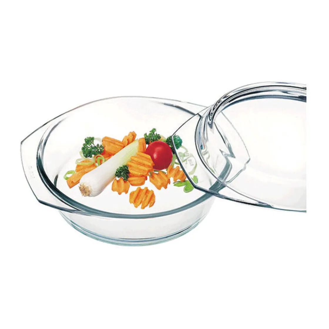 Backformen|Schüsseln<Simax Schüssel mit Deckel 1,0 l klar