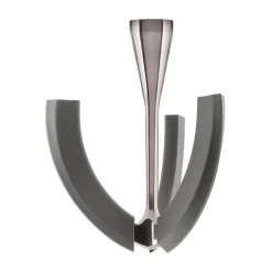 Smeg Edelstahl-Quirl mit flexiblen Kanten zu Küchenmaschine