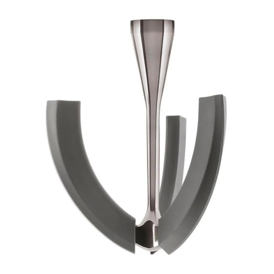 Smeg Edelstahl-Quirl mit flexiblen Kanten zu Küchenmaschine